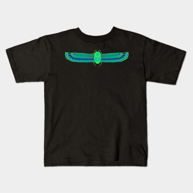 Scarab Kids T-Shirt by Tractor Ninja